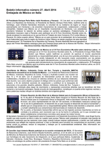 Boletín informativo No 27 abril 2014