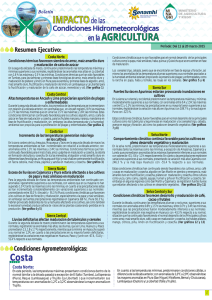 Impacto Agroclimático Decadal 2º Marzo 2015
