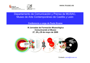 Paula Álvarez. La gestión del Gabinete de prensa del MUSAC