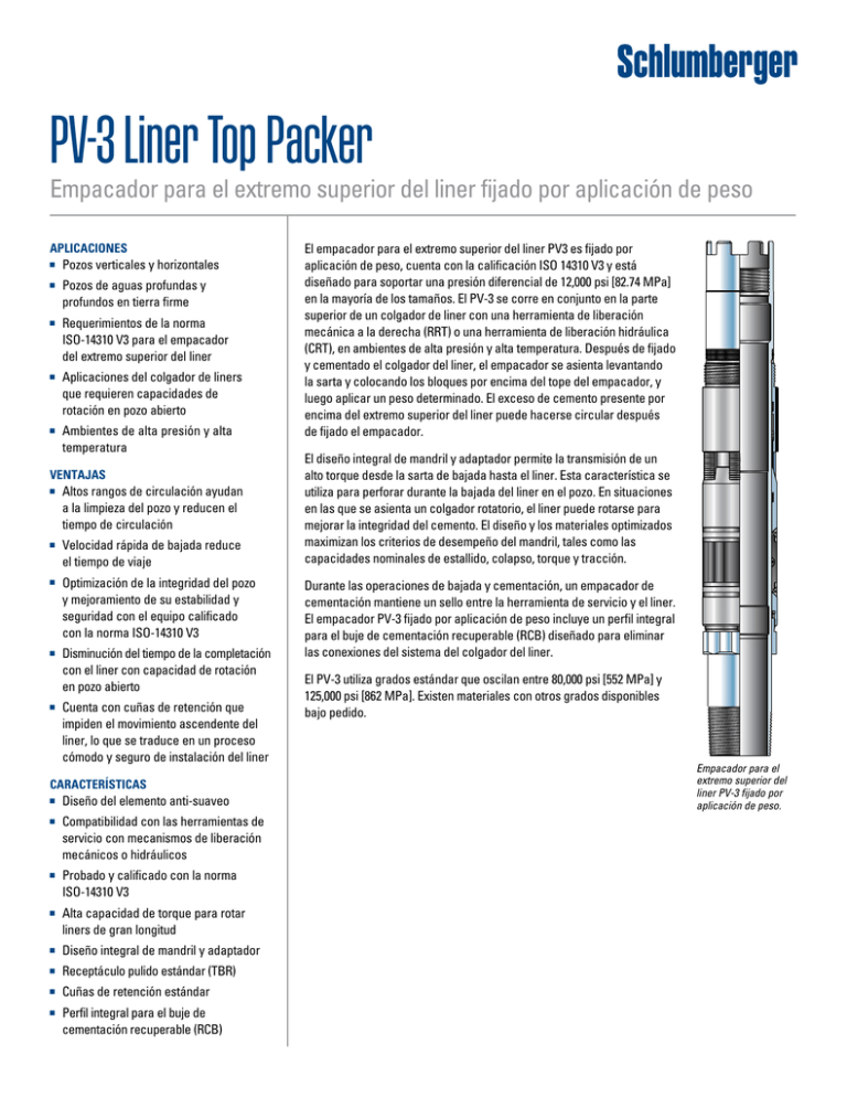 PV 3 Liner Top Packer