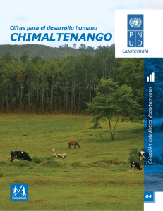 Índice de desarrollo humano departamento Chimaltenango