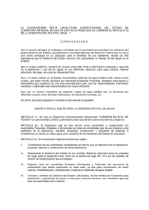 Decreto - Comisión Estatal de Aguas Querétaro