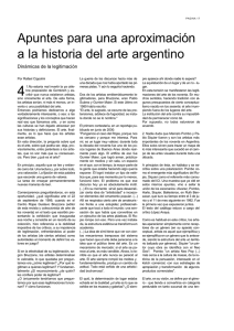 Apuntes para una aproximación a la historia del arte argentino