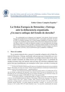 La Orden Europea de Detención y Entrega ante la delincuencia