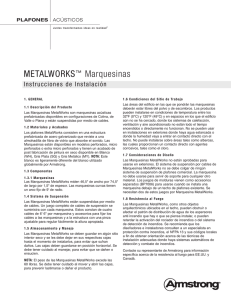 MetalWorks Marquesinas - Instructiones de Instalación