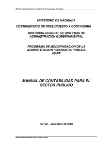 ministerio de hacienda viceministerió de presupuesto y cóntaduria