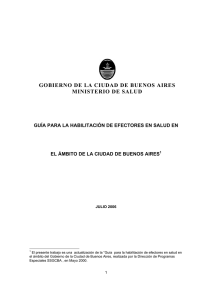 GOBIERNO DE LA CIUDAD DE BUENOS AIRES MINISTERIO DE