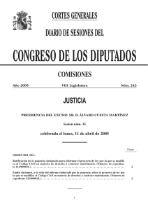 Ratificación de la Ponencia