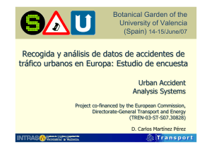 Recogida y análisis de datos de accidentes de tráfico urbanos en