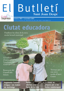 BUTLLETI 183 - Ajuntament de Sant Joan Despí