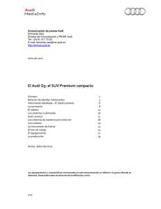 Dossier Audi Q3 - Audi MediaServices España
