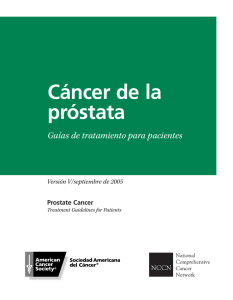 Guía de tratamiento para pacientes con cáncer de próstata