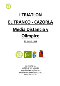 I TRIATLON EL TRANCO - CAZORLA Media Distancia y Olimpico