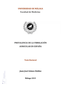 Prevalencia de la Fibrilacion Auricular en España