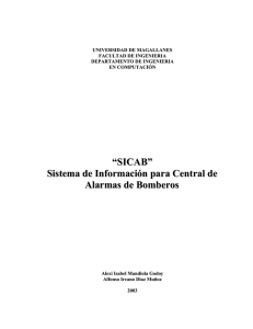 “SICAB” Sistema de Información para Central de Alarmas de