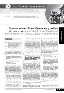 IX Reconocimiento físico: Extracción y análisis