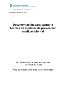 05 Documentación Técnica para actividades/instalaciones sujetas a