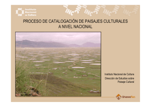 proceso de catalogación de paisajes culturales a nivel nacional