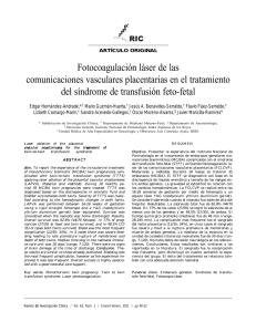 Fotocoagulación láser de las comunicaciones