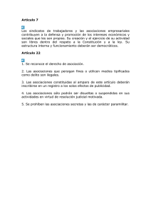 Arts. 7 y 22 de la Constitución Española de 27 de diciembre de 1978