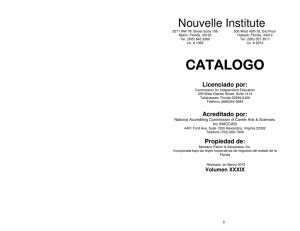 catalogo - Nouvelle Institute