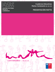 presentación matta - Centro Cultural Palacio la Moneda