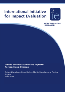 Diseño de evaluaciones de impacto - International Initiative for