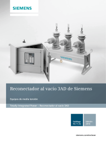 Reconectador al vacío 3AD de Siemens