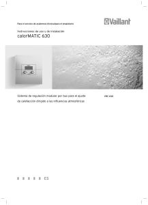 Manual de instalación, Manual de usuario calorMATIC 630