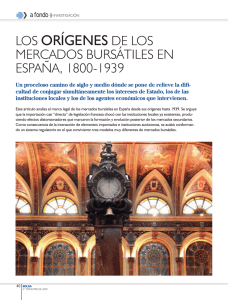 Los orígenes de los mercados bursátiles en España, 1800-1939