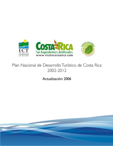 Plan Nacional de Desarrollo Turístico de Costa Rica 2002-2012