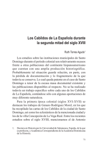 Los Cabildos de La Española durante la segunda mitad del siglo XVIII