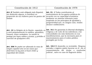 Constitución de 1812 Constitución de 1978