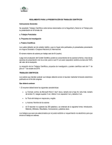 instrucciones generales - vi congreso peruano de salud ocupacional