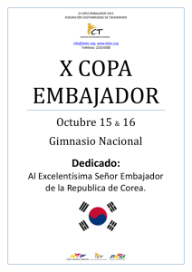 X Copa Embajador 2016 – Invitacion