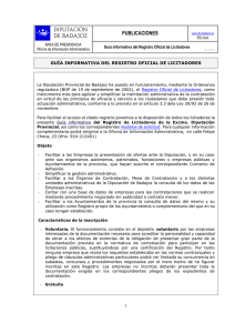 PUBLICACIONES - Diputación de Badajoz
