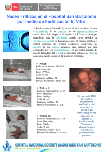 Nacen Trillizos en el Hospital San Bartolomé por medio de
