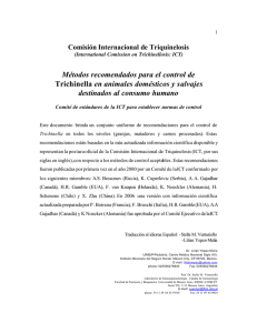 spanish Recomendations - International Commission on Trichinellosis