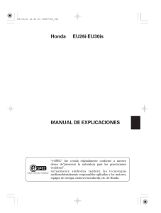 Manual generador Honda EU26I/EU30IS