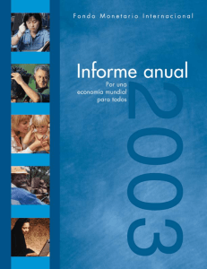 Fondo monetario internacional -- Informe anual 2003 -- archivo