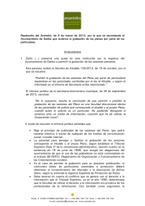 Resolución del Ararteko, de 6 de marzo de 2013, por la que se