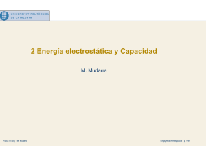 2. Energía electrostática y capacidad