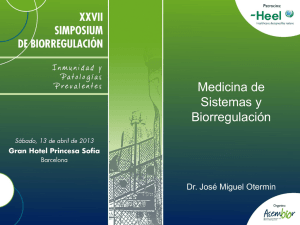 Medicina de sistemas y biorregulación.