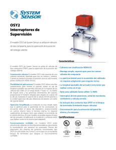 OSY2 Interruptores de Supervisión
