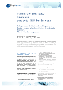 Estrategia para evitar crisis de financiación en Empresa. (maquet) 2