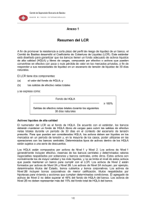 Anexo 1 "Resumen del LCR", Comunicado de Prensa "El Grupo de