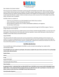 Get REALL Opt-Out Form - Asheboro City Schools