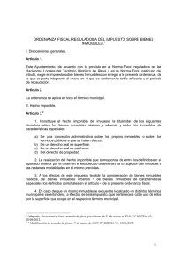 ordenanza fiscal reguladora del impuesto sobre bienes inmuebles