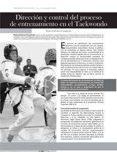 Dirección y control del proceso de entrenamiento en el Taekwondo