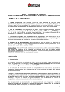 BASES DE CONCURSO RES. 88-15 - Gobierno de la Provincia de